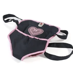 Babytrage blau/rosa, unter anderem für die Puppen Gordi und Miniland