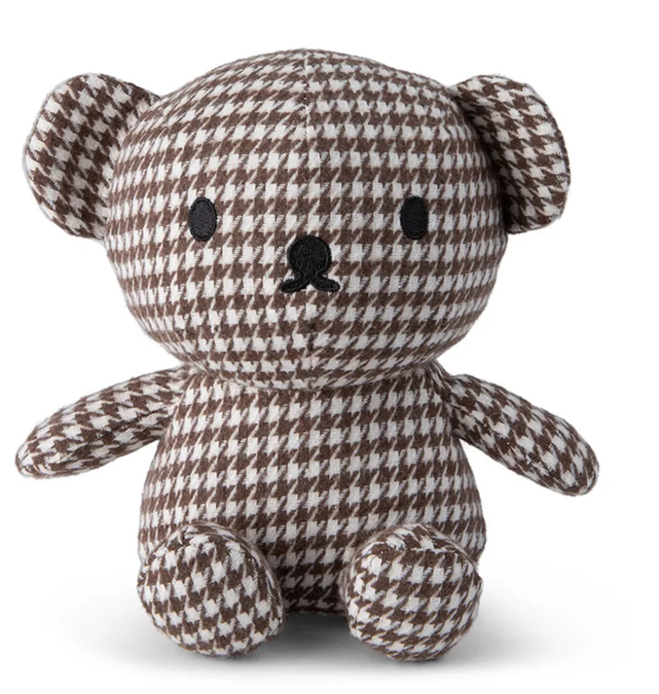 Boris-Bär im klassischen, schicken Hahnentrittmuster