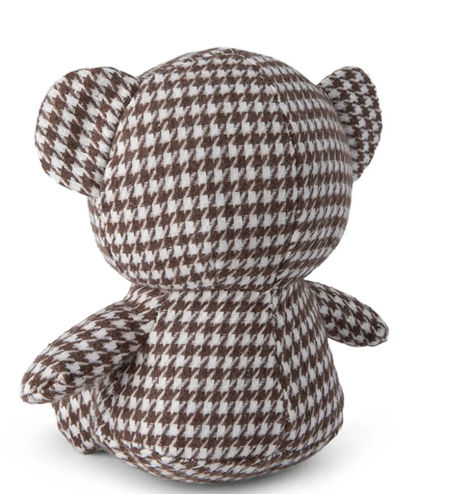 Boris-Bär im klassischen, schicken Hahnentrittmuster