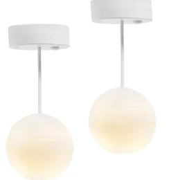 Chinesische Hängelampen von Lundby für das Puppenhaus, 2er-Set mit LED-Beleuchtung