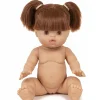 Gordi-Puppe Raphaëlle von Minikane mit braunen Schlafaugen.