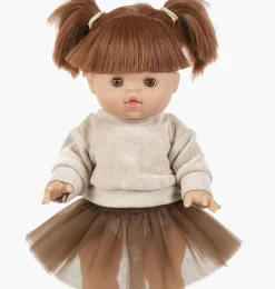 Gordi-Puppe Raphaëlle von Minikane mit braunen Schlafaugen.