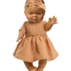 Heless-Kleid mit Stirnband für Gordi-Puppen / Karamell