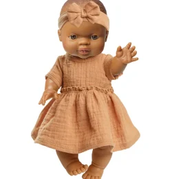 Heless-Kleid mit Stirnband für Gordi-Puppen / Karamell