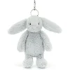Jellycat Bashful Hase Silber / Taschenanhänger