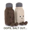 JellycatAmuseables Rocksy Salt & Miller Pepper