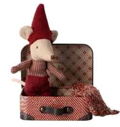 Maileg Baby-Weihnachtsmäuse im Koffer