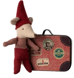 Maileg Baby-Weihnachtsmäuse im Koffer