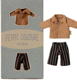 Maileg Bekleidungsset Vater Maus / Hemd und gestreifte Hose