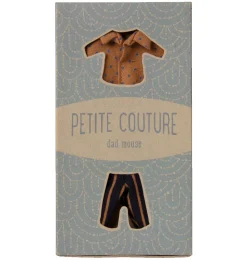 Maileg Bekleidungsset Vater Maus / Hemd und gestreifte Hose