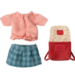 Maileg Big Sister Dreirad Maus mit roter Tasche