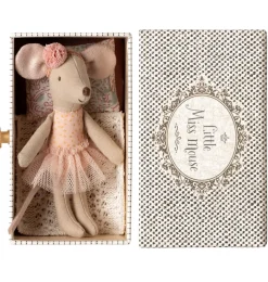Maileg Little Miss Mouse in ihrem Tagesbett