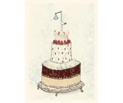 Maileg Postkarte Geburtsjunge mit Storch