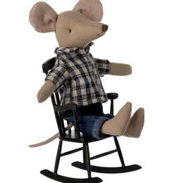 Maileg Schaukelstuhl für die Mäuse / Anthrazit