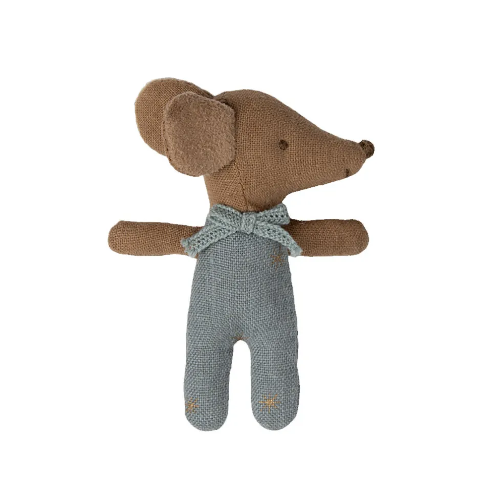 Maileg Sleepy Wakey Baby-Mäusejunge in Streichholzschachtel