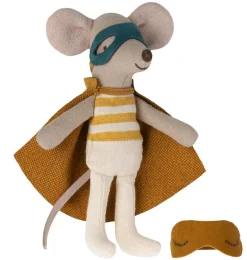 Maileg Superhelden-Maus kleiner Bruder in Streichholzschachtel