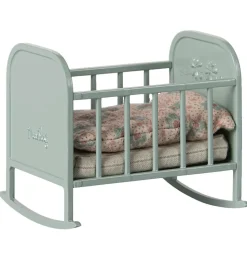 Maileg Wiege / Schaukelwiege blau mint