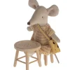 Maileg-Set aus Tisch und Hocker für die Mäuse