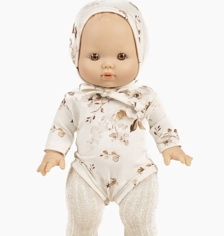 Minikane / Strampler für die Gordi-Puppen / Design: Fleurs d'autumne