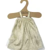 Minikane Amigas Puppenkleid Samt gold mit Minikane Kleiderbügel
