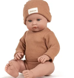 Minikane Bambinis – Ensemble mit langen Ärmeln, Andréa et bonnet und nid d'abeille pétale