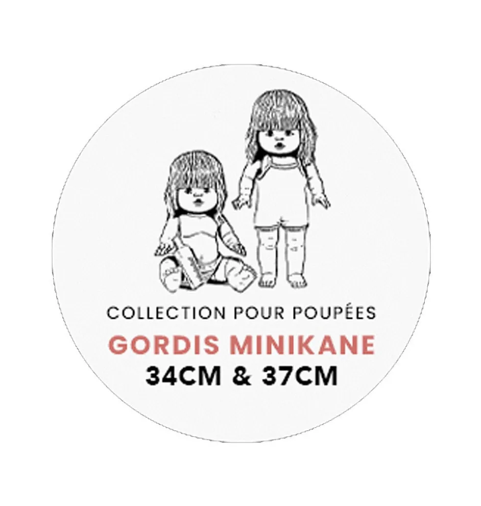 Minikane Baumwollpantoffeln für Gordi-Puppen / Design: Gédéon