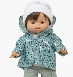 Minikane Regenmantel für Gordi-Puppen Design Eingeschlossene Bäume