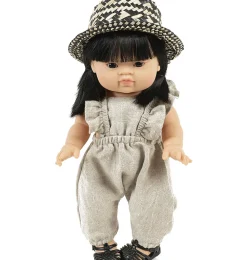 Minikane Strohhut Pablo Noir für Gordi-Puppen