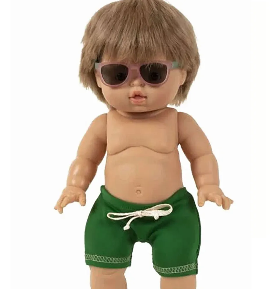 Minikane-Badeanzug Vito vert für Gordi-Puppen