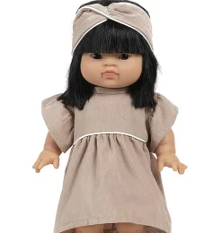 Minikane-Bademantel mit Gänseblümchenmuster und umgedrehtem Haarband auf Milleraies-Galerie