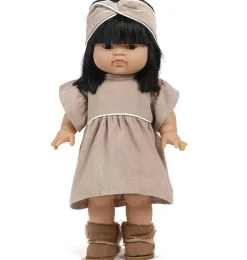 Minikane-Bademantel mit Gänseblümchenmuster und umgedrehtem Haarband auf Milleraies-Galerie