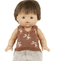 Mini-Kane-Débardeur Léonardo und Trikotmotiv Grands Espaces für Gordi-Puppen