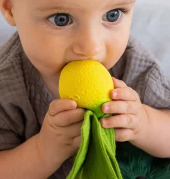 Oli & Carol John die Zitrone, Kuscheltuch und Beißspielzeug