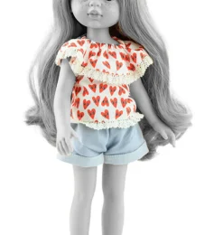 Paola Reina Amigas Puppenkleidungsset Shorts und Oberteil