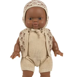 Paola Reina Babypuppe braunes Mädchen 34 cm