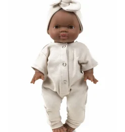 Paola Reina Babypuppe braunes Mädchen 34 cm