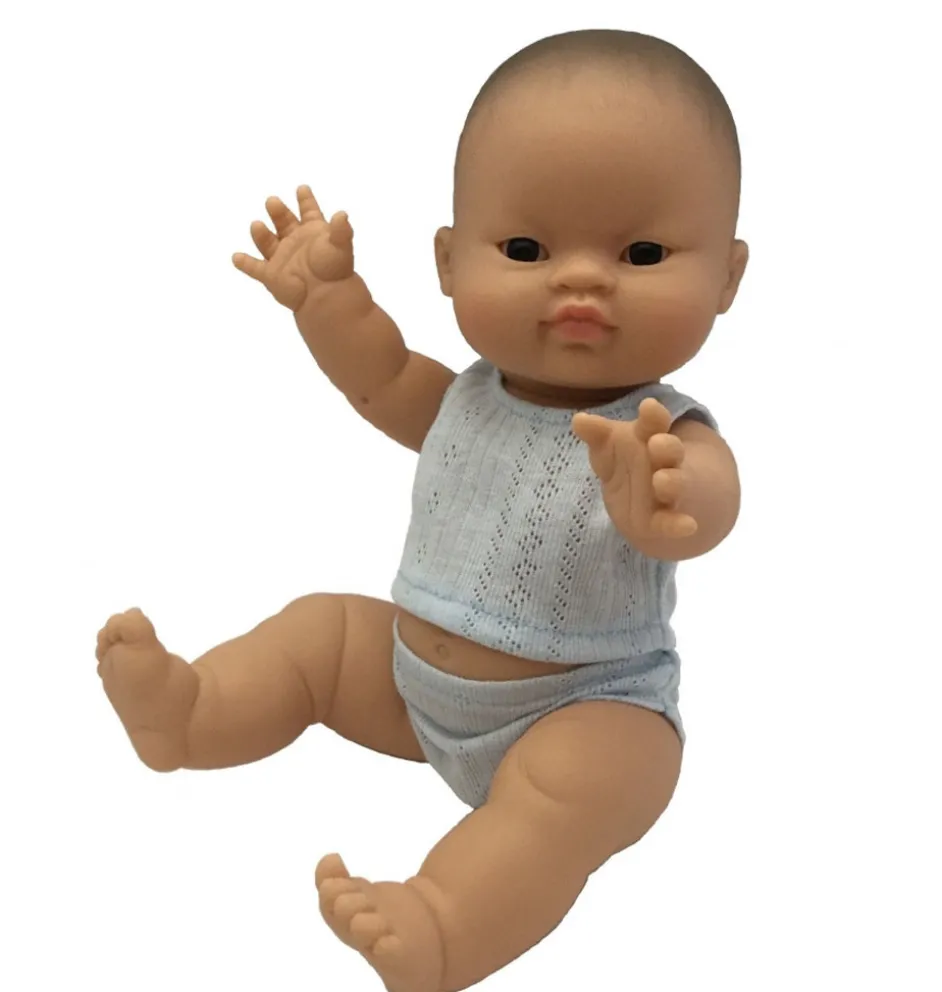 Paola Reina Babypuppenjunge Asiatin mit Unterwäsche