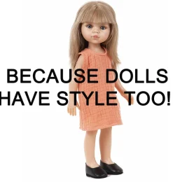 Schwarze Schuhe für die Amigas-Puppen