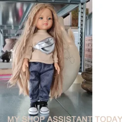 Silberne Gürteltasche für (AMIGAS) Puppen